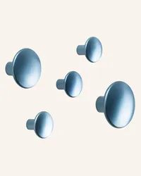 Muuto 5-tlg. Wandhaken-Set DOTS METAL Blau