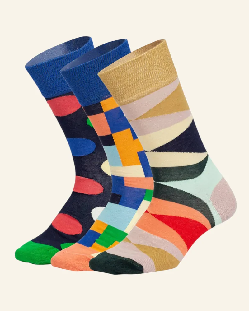 DillySocks Socken Geometric Illusion Mit Geschenkbox blau Blau