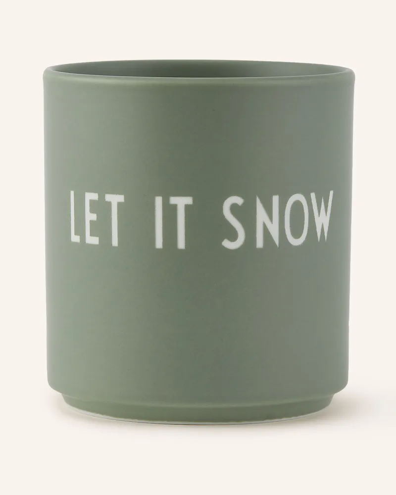 DESIGN LETTERS Becher CHRISTMAS Hellgrün