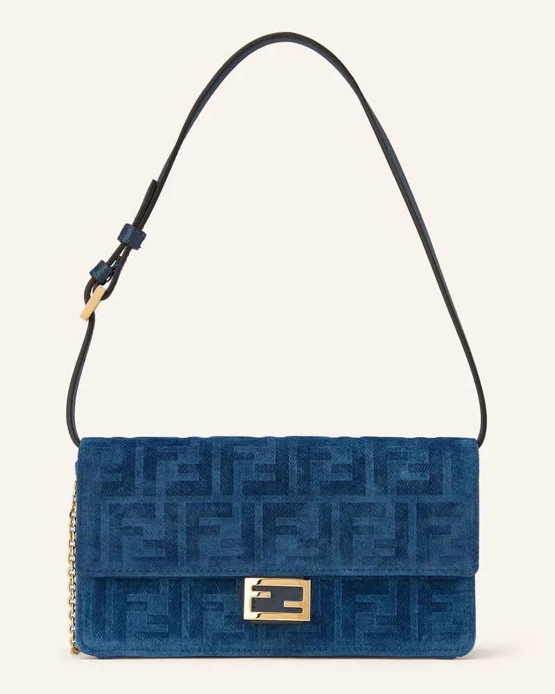 Fendi Geldbörse Baguette Zum Umhängen blau Blau