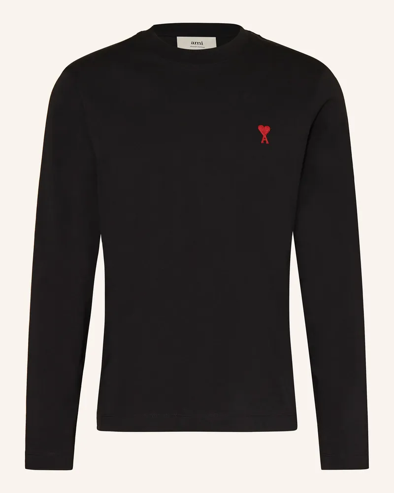 AMI Paris Longsleeve schwarz Schwarz