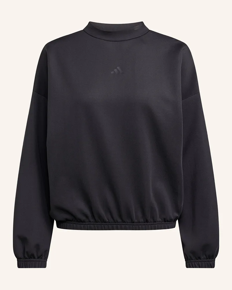 adidas Sweatshirt MOTION ESSENTIALS COVER UP Schwarz