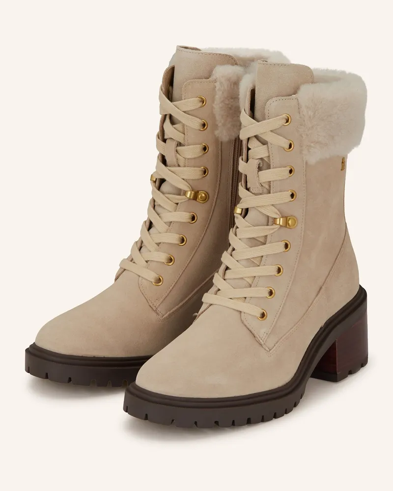 Tommy Hilfiger Schnürstiefel Creme