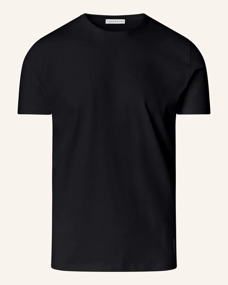 KIEFERMANN Kiefermann Essential Herren T-Shirt Aus 100% Baumwolljersey Matello schwarz Schwarz