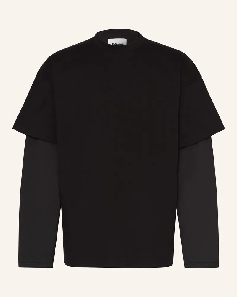 Jil Sander Longsleeve schwarz Schwarz