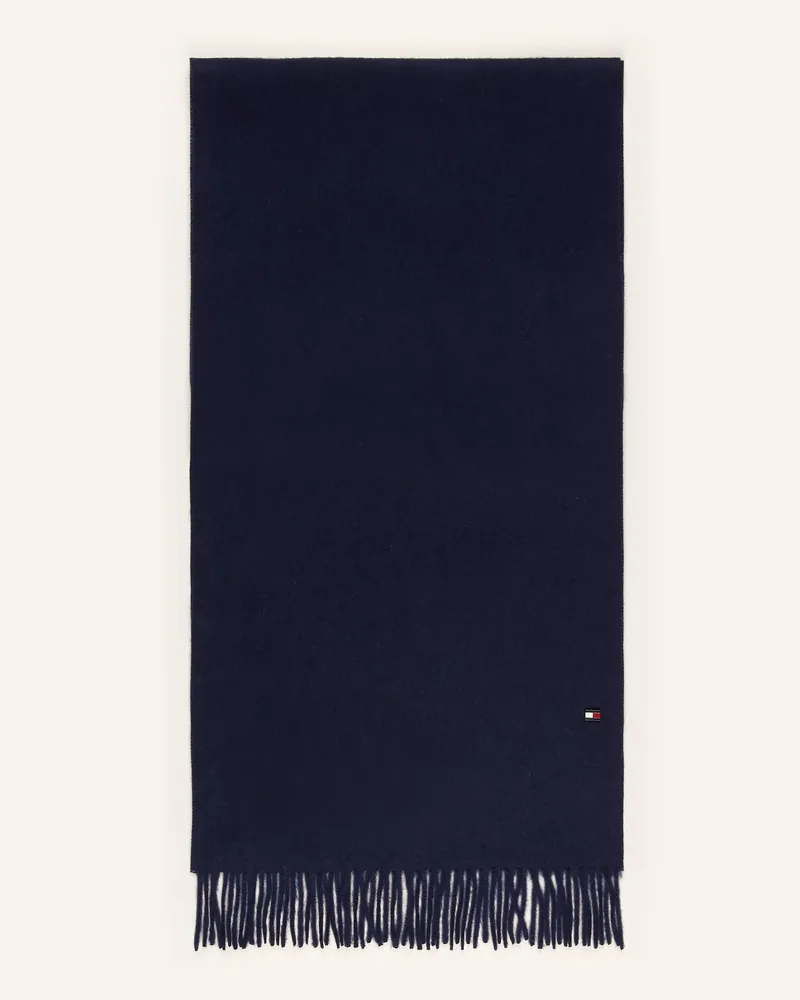 Tommy Hilfiger Cashmere-Schal blau Dunkelblau