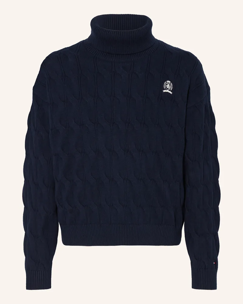 Tommy Hilfiger Rollkragenpullover Dunkelblau