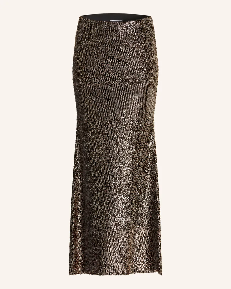 Patrizia Pepe Mesh-Rock Mit Pailletten braun Braun