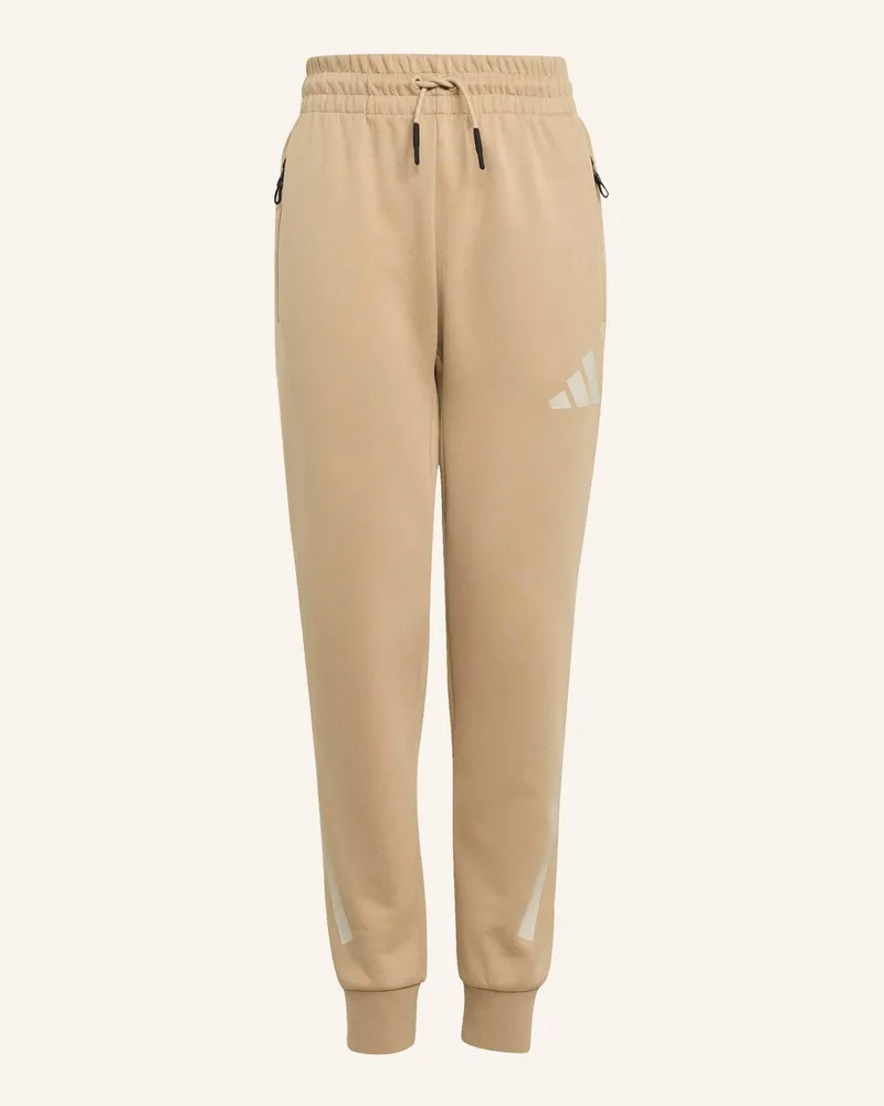 adidas ADIDAS Z.N.E. HOSE MIT SCHMAL ZULAUFENDER BEINFORM Beige