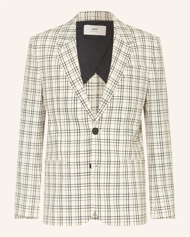 AMI Paris Anzugsakko Regular Fit weiss Creme