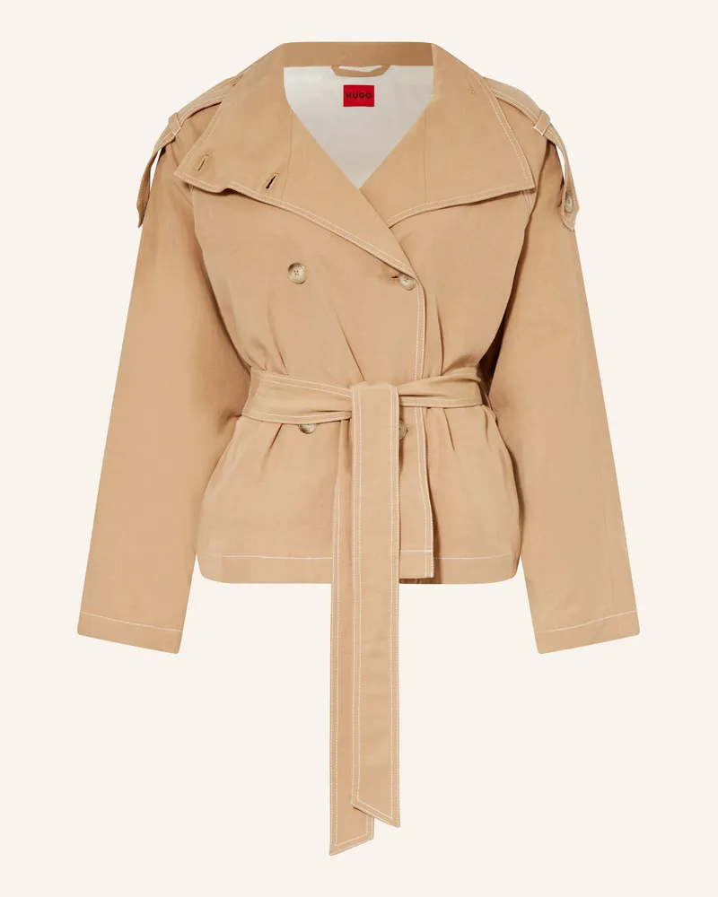 HUGO BOSS Kastenjacke ACLARA Camel