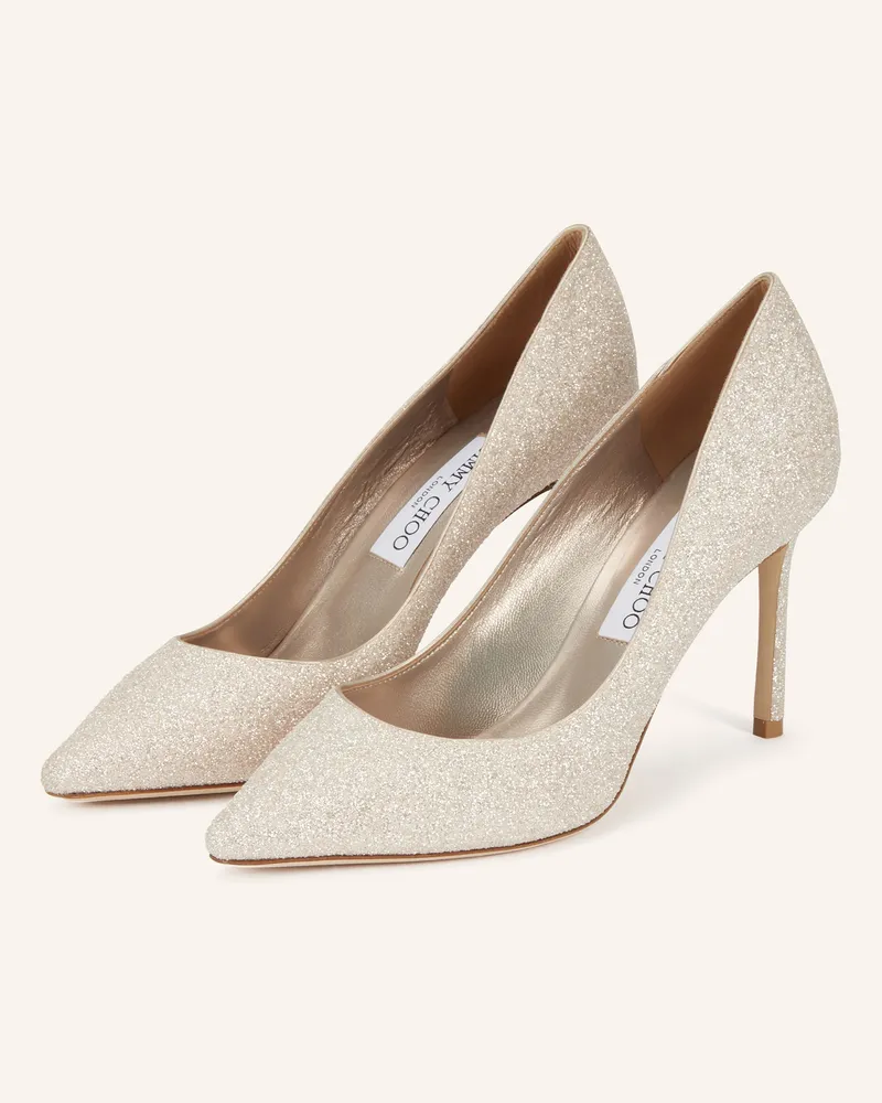 Jimmy Choo Pumps Romy 85 gold Rosé