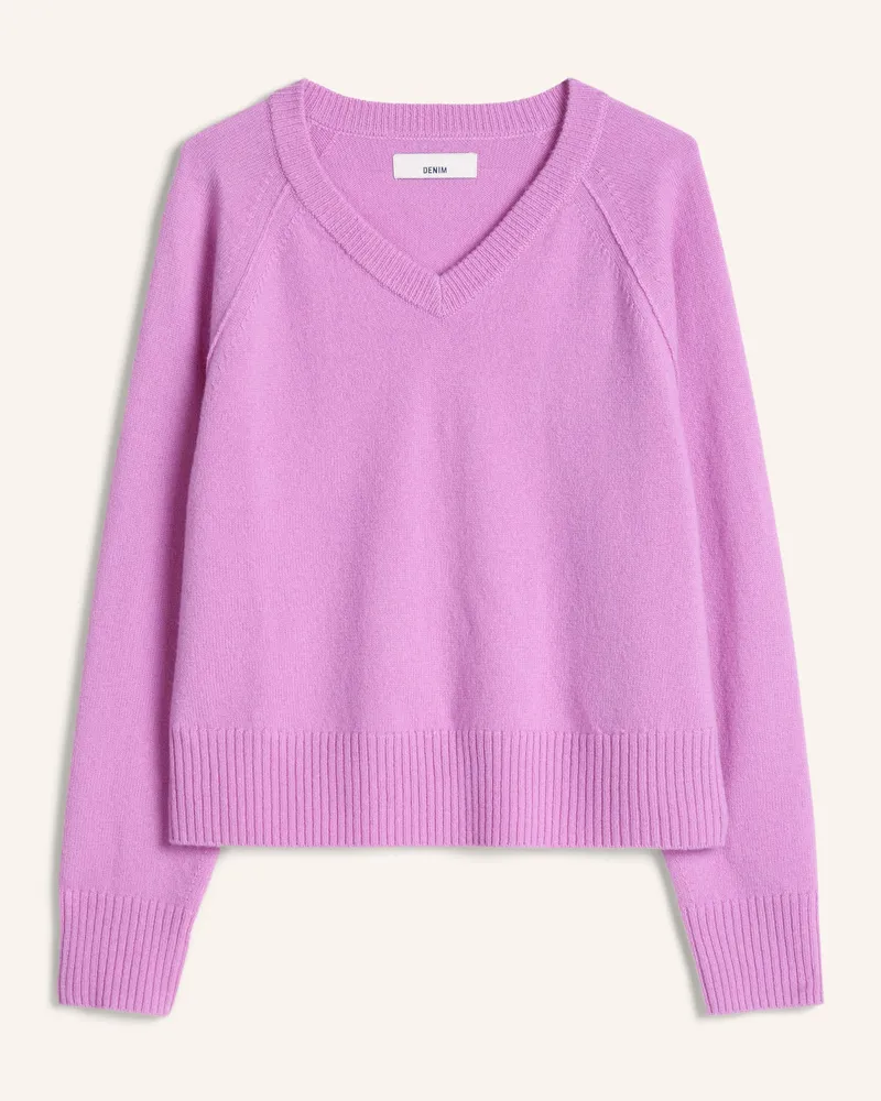 Marc O'Polo V-Neck-Pullover lila Lila
