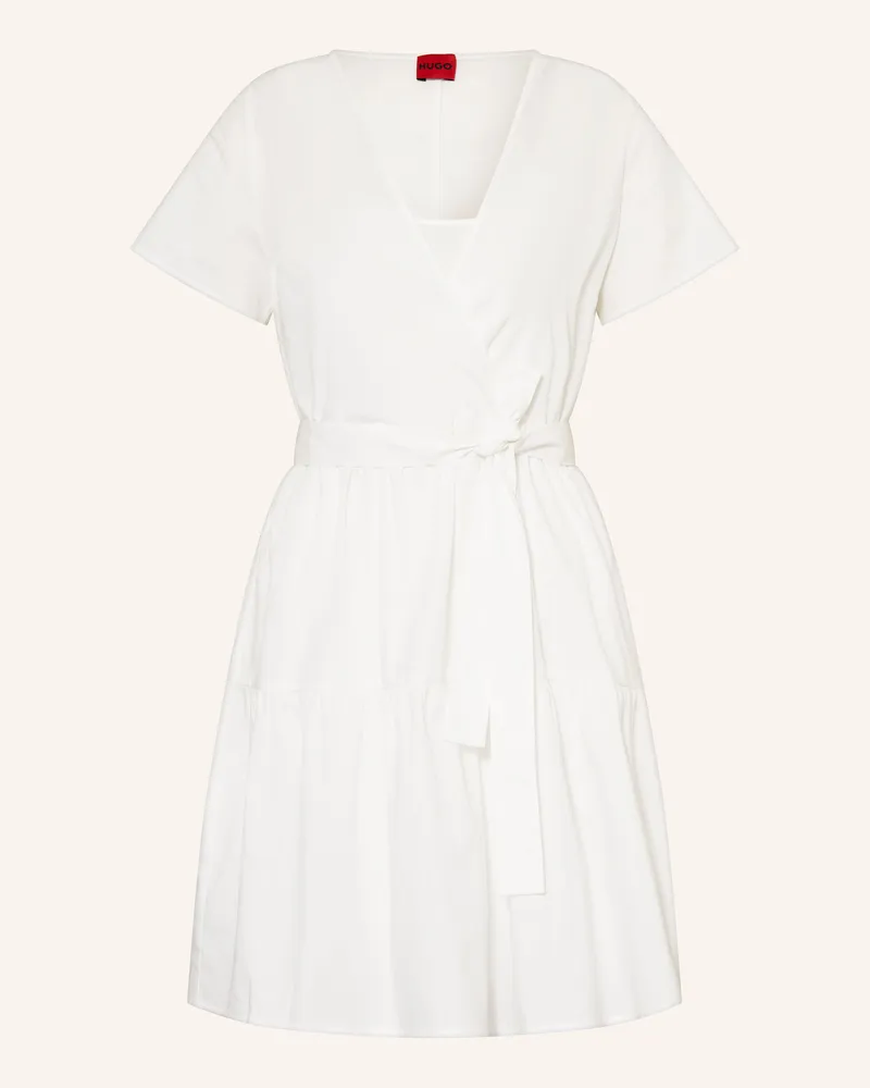 HUGO BOSS Kleid Kilisa Mit Rüschen weiss Weiss