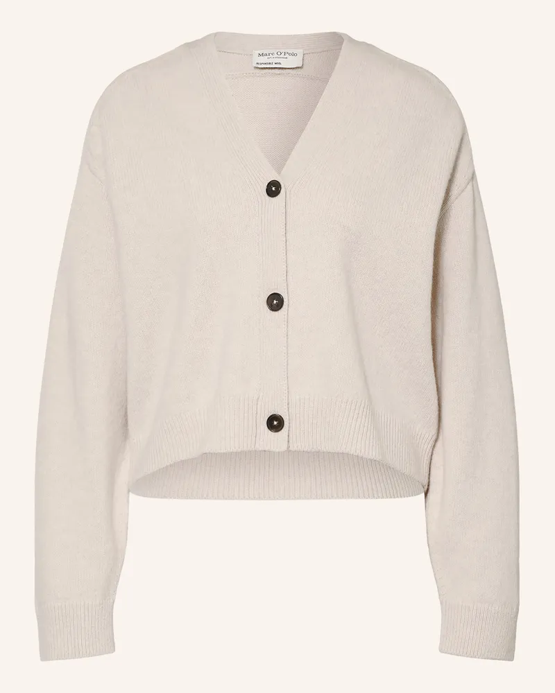 Marc O'Polo Strickjacke grau Hellbraun