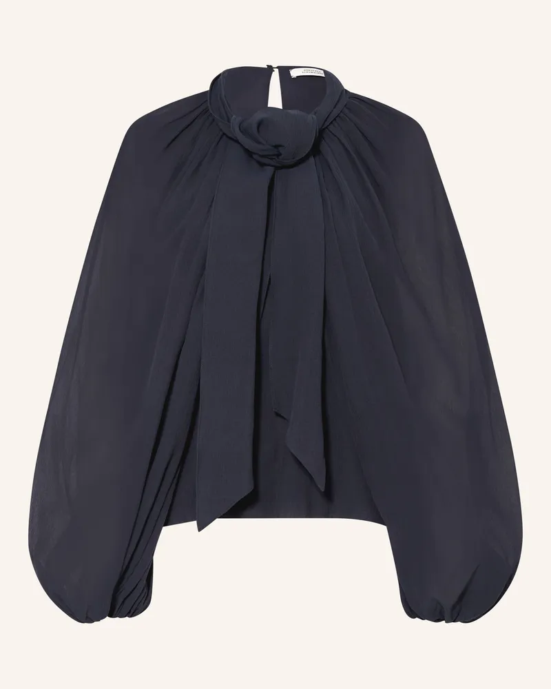 Dorothee Schumacher Blusenshirt Dreamful Volumes Mit Abnehmbarer Schluppe blau Dunkelblau