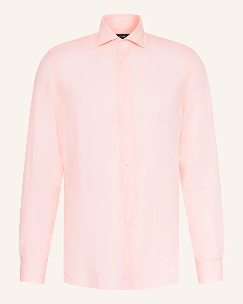 Reiss Leinenhemd Ruban Regular Fit pink Pink
