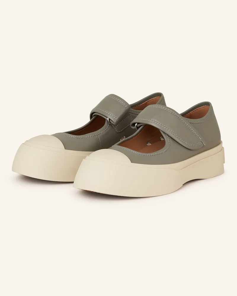 Marni Plateau-Ballerinas Taupe