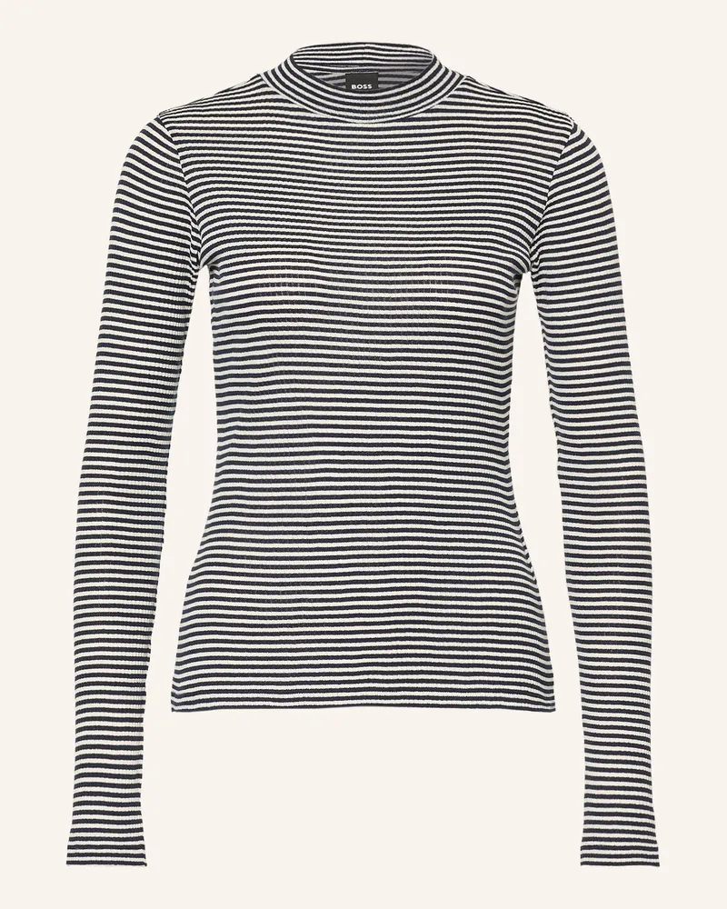HUGO BOSS Longsleeve Emarika blau Dunkelblau