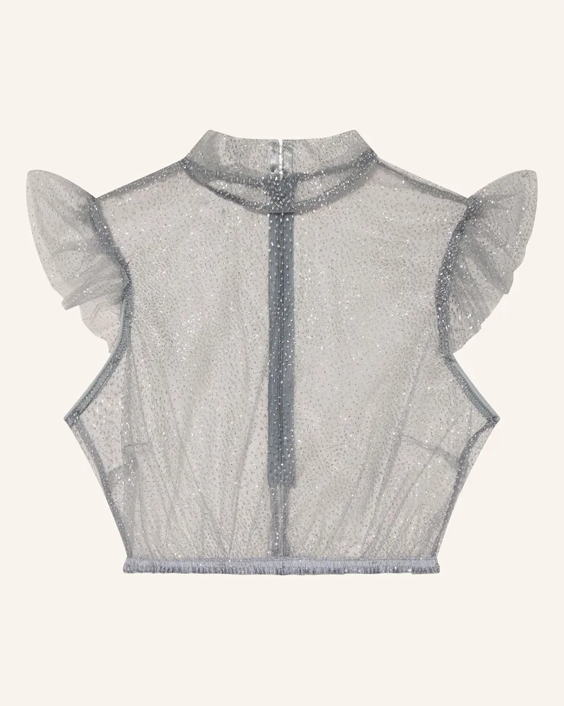KINGA MATHE Dirndlbluse LENI Grau
