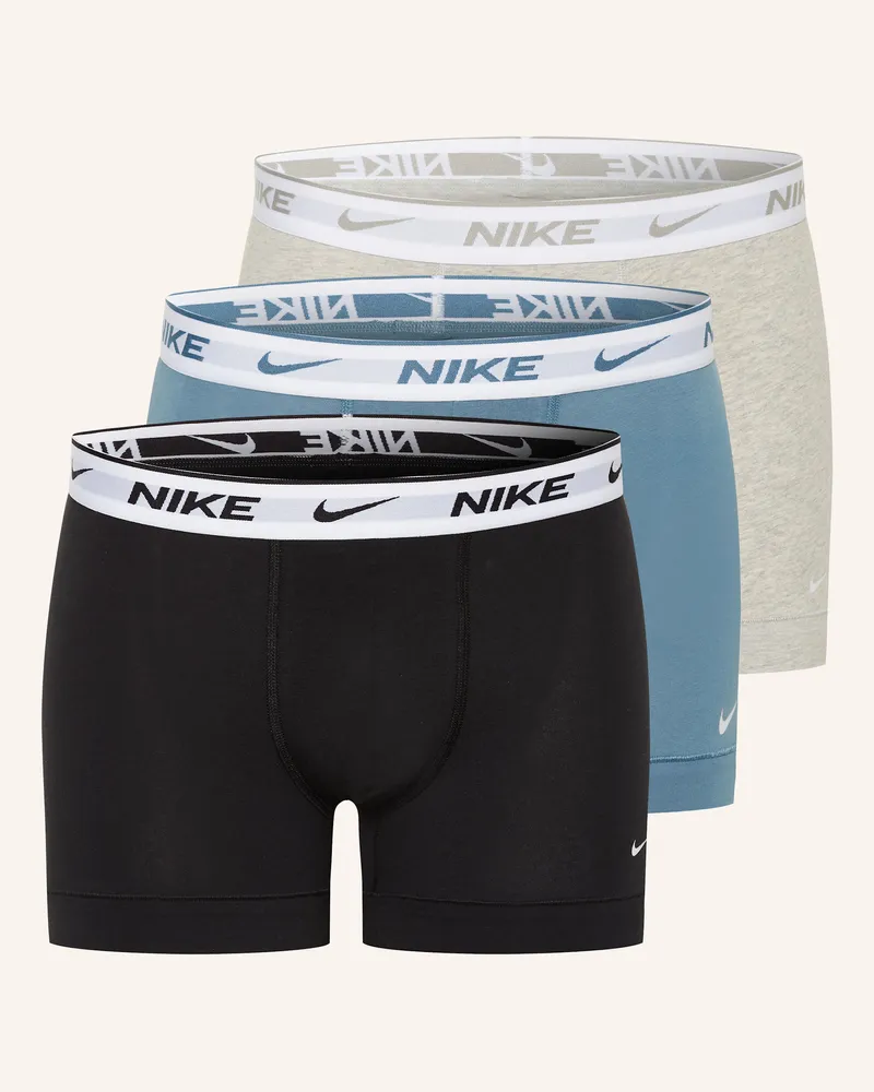 Nike 3er-Pack Boxershorts Dri-Fit Everyday Cotton Stretch blau Hellblau