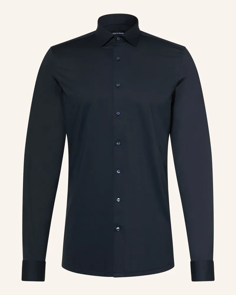 Olymp Jerseyhemd No. Six 24/Seven Body Fit blau Dunkelblau