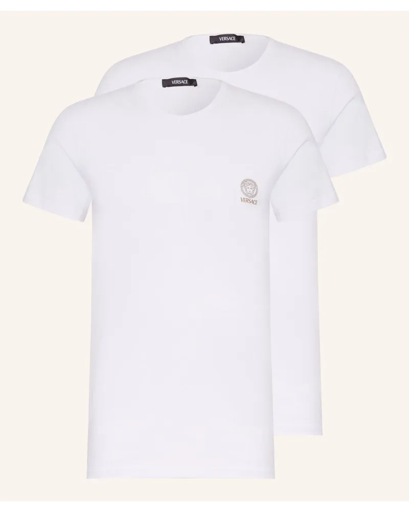 Versace 2er-Pack T-Shirts Weiss