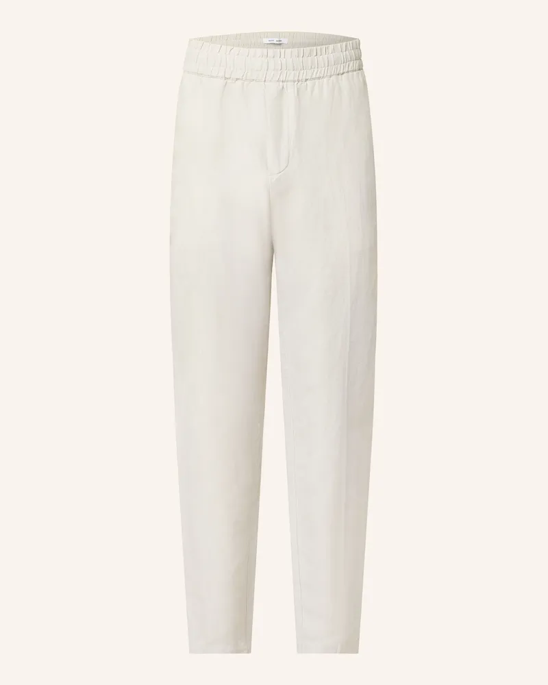Samsøe & Samsøe Hose SMITHY Slim Fit mit Leinen Ecru