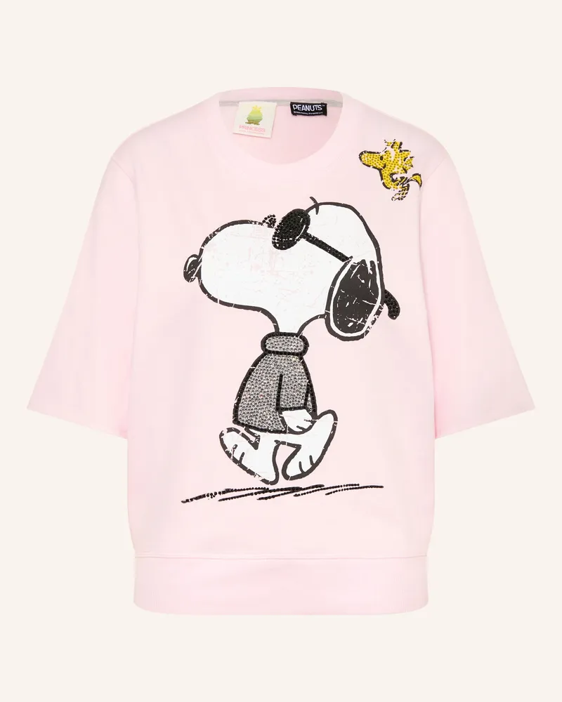 Princess goes Hollywood Sweatshirt Mit 3/4-Arm Und Schmucksteinen rosa Hellrosa