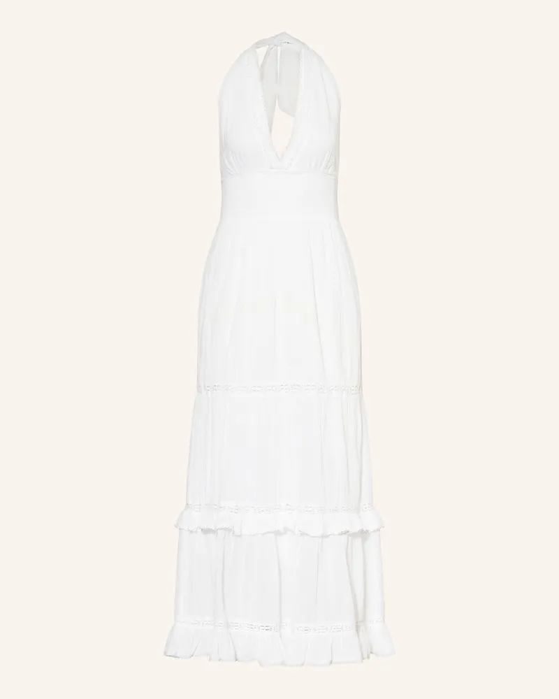 Neo Noir Kleid TERESE mit Rüschen Weiss