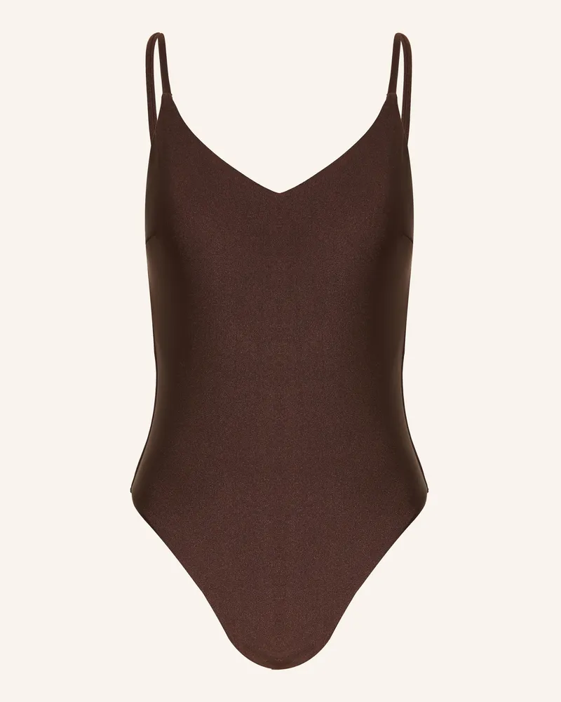 Mrs & HUGS Badeanzug braun Dunkelbraun