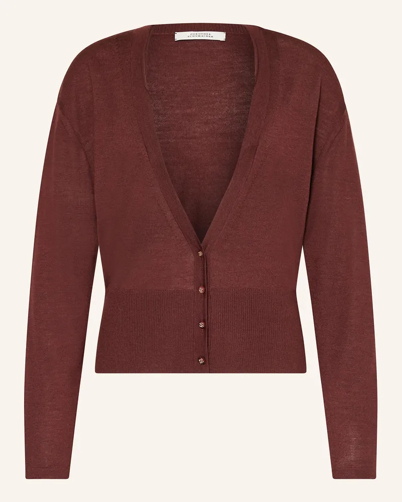 Dorothee Schumacher Strickjacke ESSENTIAL EASE Braun
