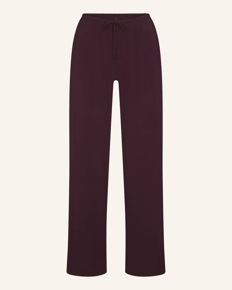 SKIMS Schlafhose Cloud Sleep rot Currant