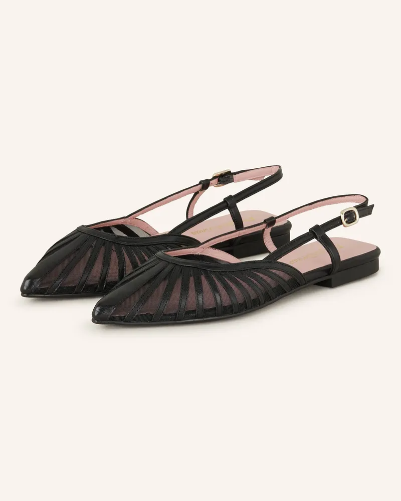 Pretty Ballerinas Slingballerinas RED NEGRO COTON Schwarz