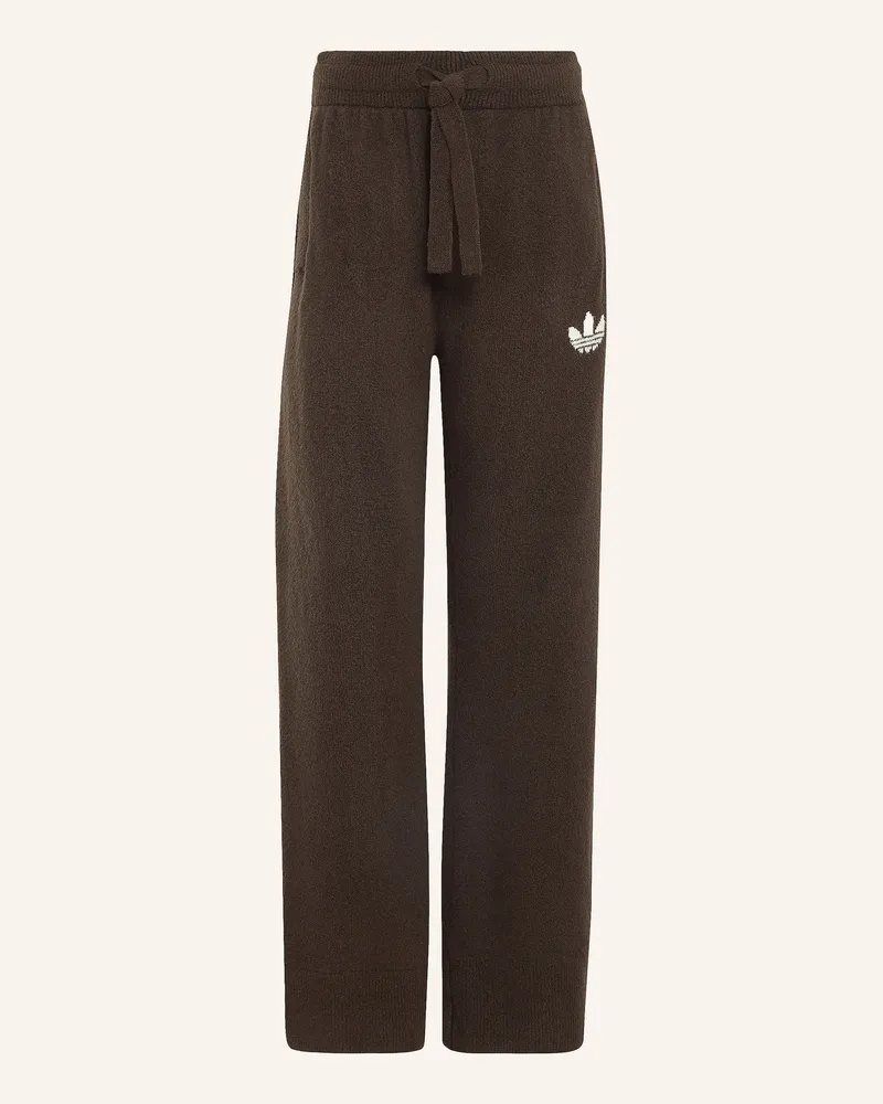 adidas Strickhose Essentials Knit schwarz Braun