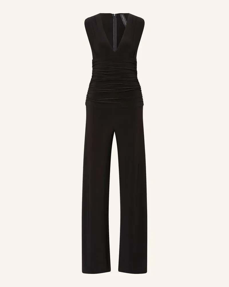 Norma Kamali Jersey-Jumpsuit Schwarz