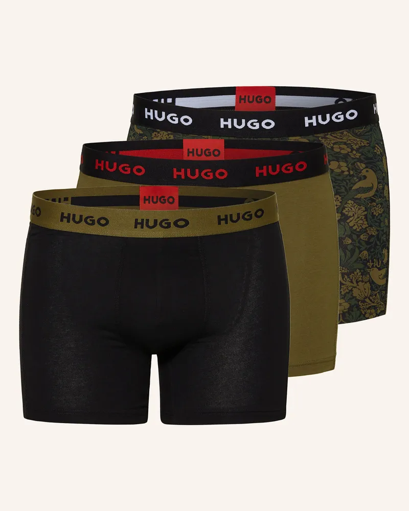 HUGO BOSS 3er-Pack Boxershorts Schwarz