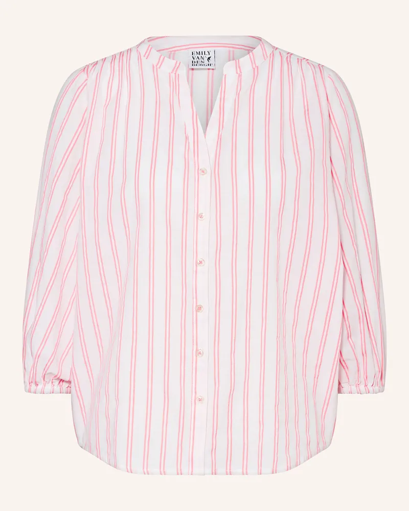 Emily van den Bergh Bluse mit 3/4-Arm Weiss