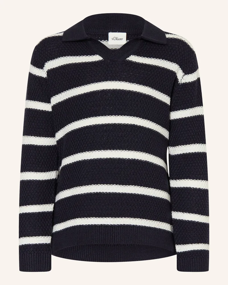S.Oliver Pullover blau Dunkelblau