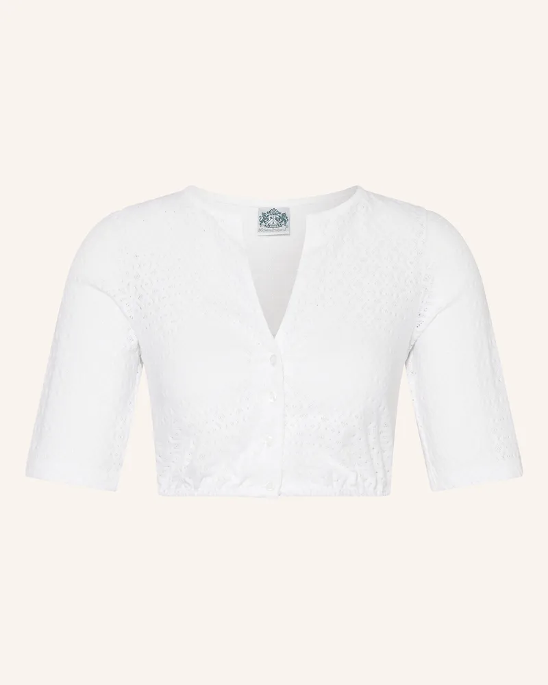 Hammerschmid Dirndlbluse SENTA mit 3/4-Arm Weiss