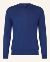 Strokesman's Pullover aus Merinowolle Blau