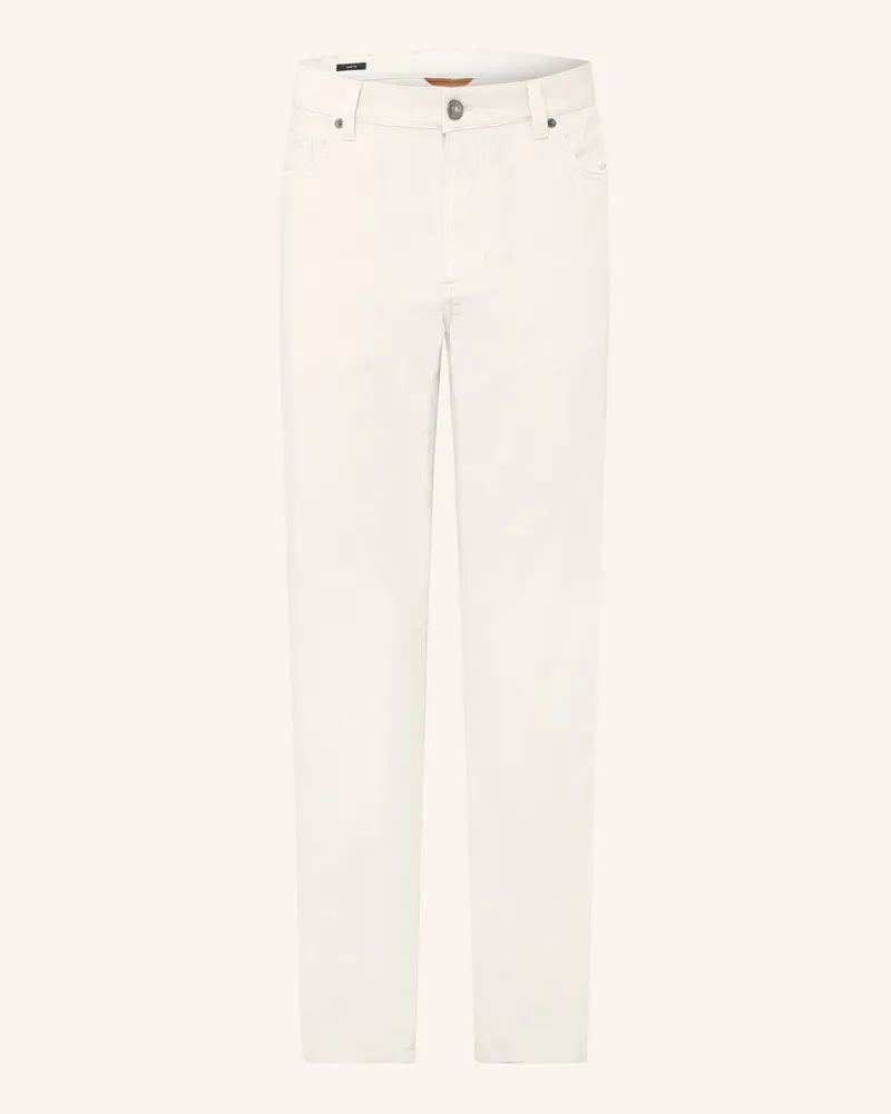 Ermenegildo Zegna Cordhose Slim Fit Creme