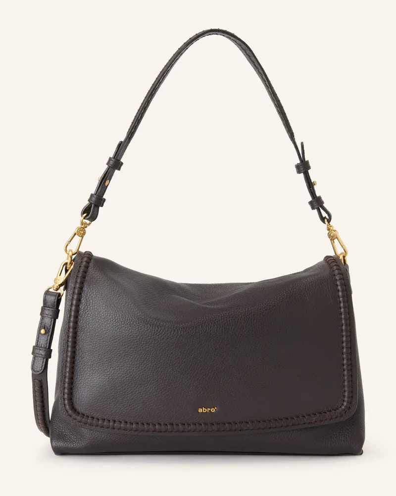 Abro Schultertasche Signature Big braun Dunkelbraun