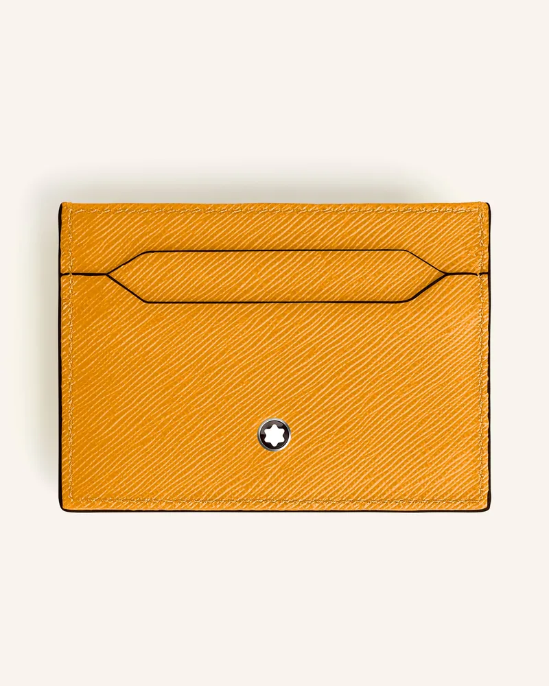 Montblanc Saffiano-Kartenetui Sartorial gelb Dunkelgelb