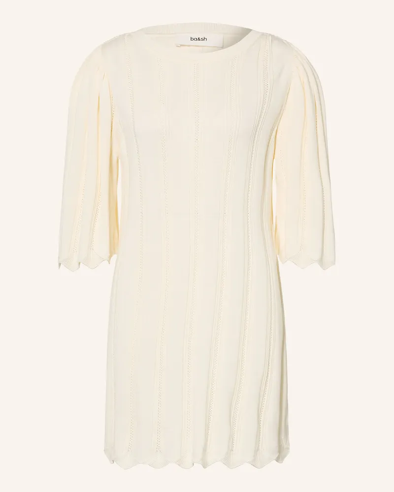 ba&sh Strickkleid Seline Mit 3/4-Arm weiss Creme