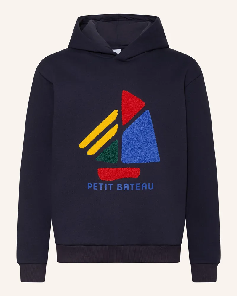 Petit Bateau Hoodie blau Dunkelblau