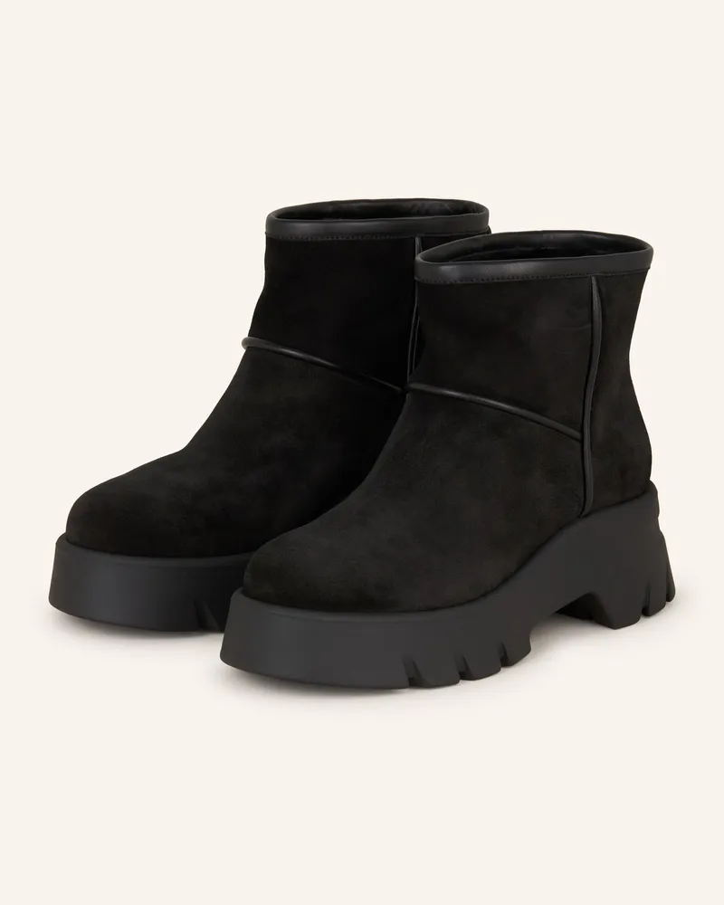 Gianvito Rossi Plateau-Boots Schwarz