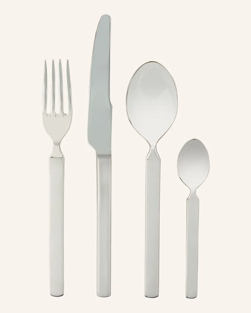 Alessi 24-Tlg. Besteck-Set Dry silber Silber