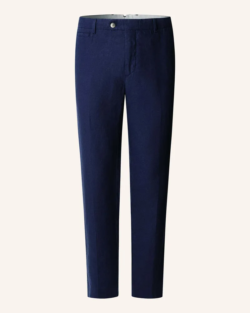 Hackett Chino Pd Linen Chino blau Dunkelblau