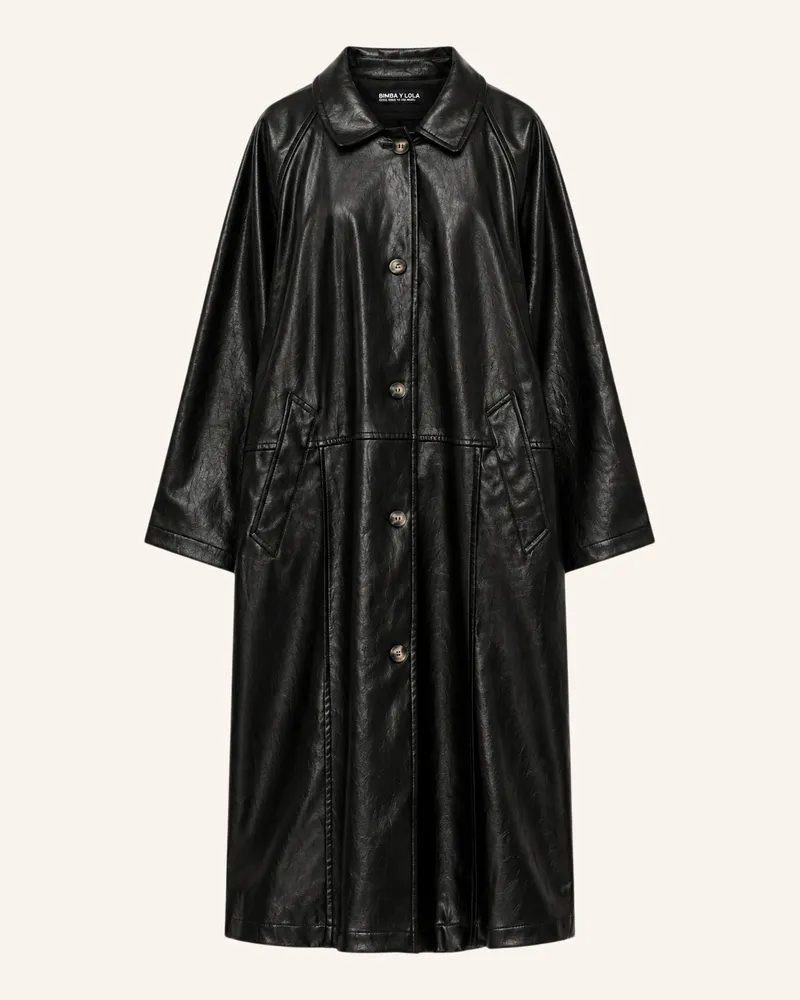 BIMBA Y LOLA Midi-Trenchcoat schwarz Schwarz